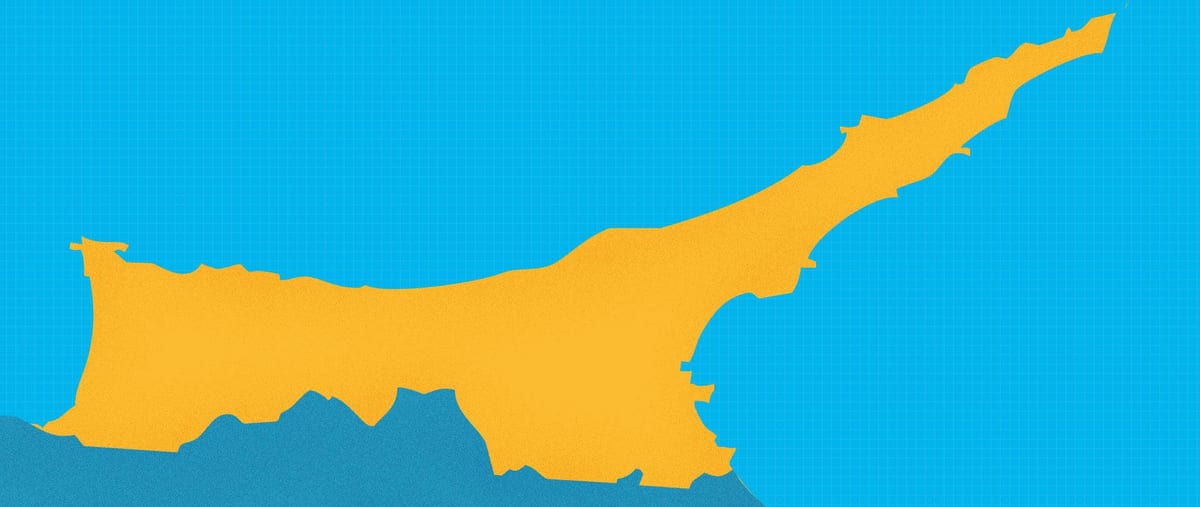 Bản đồ của bắc Síp khu nghỉ dưỡng