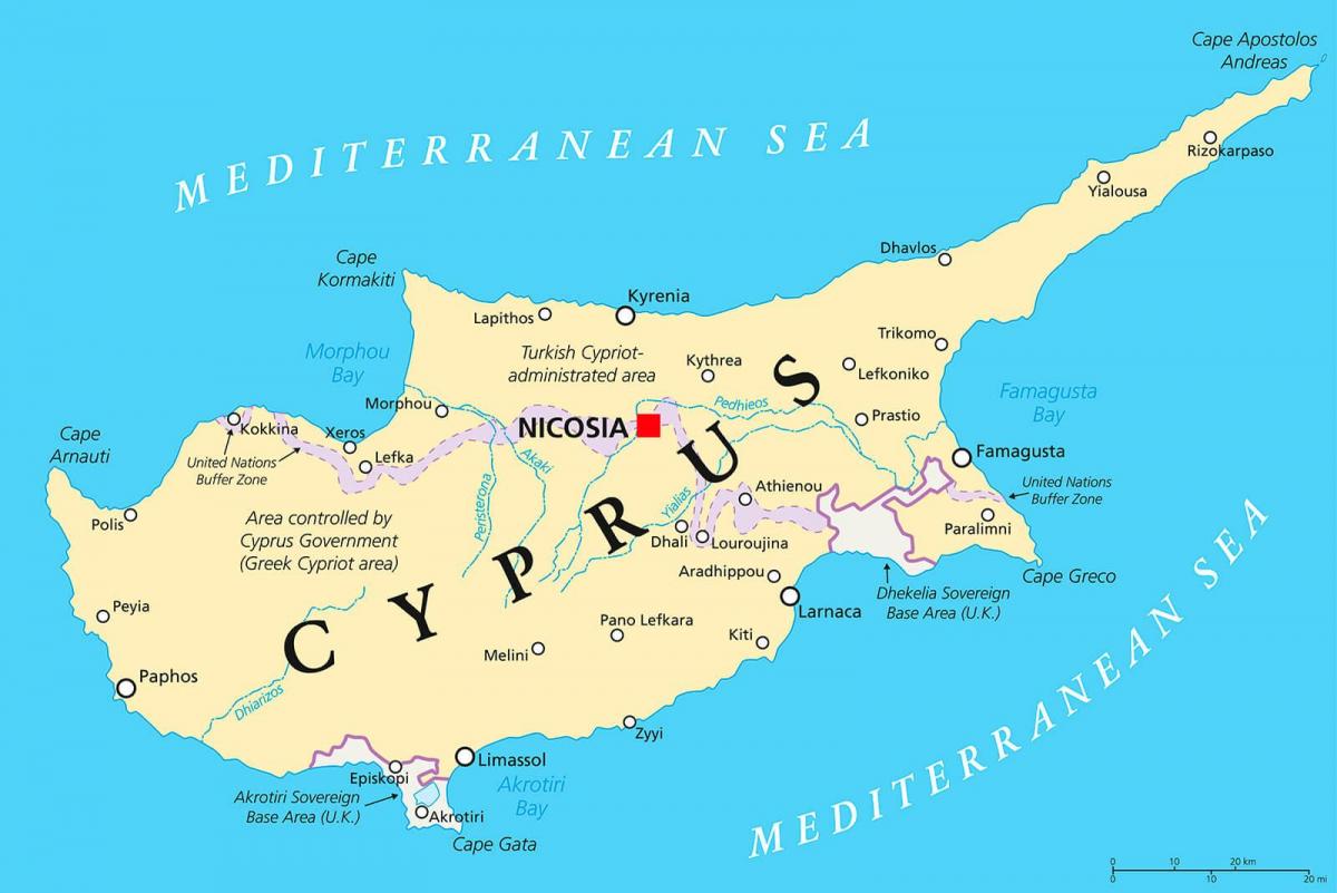 bản đồ Síp