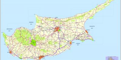 Một bản đồ của đảo Síp